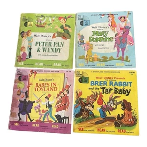 Walt Disney Productions, Storybook & LP 33 1/3 Lot Of 4 1 - Picture 1 of 6