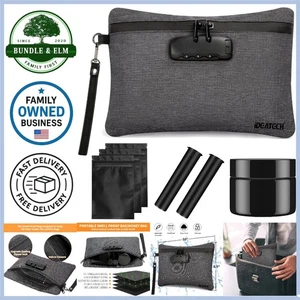 Geruchsdichte Tasche Carbon Futter Wasserdicht Reise Organizer Sicherer Verschluss - Bild 1 von 11