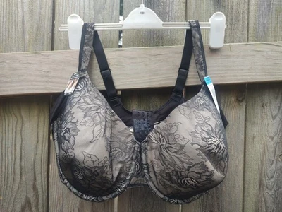 Bali NWT DF6548 Black Lace T Shirt Bra Sz 42DDD - Image 1 of 4
