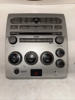 04 05 06 07 Unidad de control de clima Nissan Armada con bisel radio OEM Foto 1 de 2