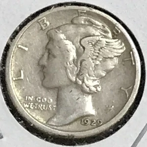 U.S. Mercury Dime XF 1929-S - Imagen 1 de 2