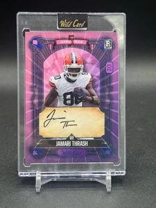 2024 Wild 5 Card Draw Purple/Pink Blue Foil /3 Jamari Thrash Rookie Auto RC - Bild 1 von 2