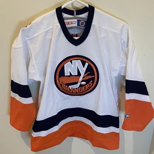 Vintage New York Islanders Trikot weiß Youth L / XL CCM NHL selten Canada Boys - Bild 1 von 12