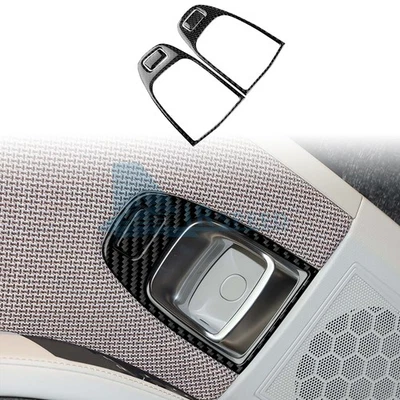 For BMW i3 2013-2022 Interior Door Handle Frame Stickers Real Black Carbon Fiber - image 1 of 4