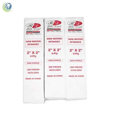 ESTUCHE GASA 2 X 2 4 CAPAS NO TEJIDO DE 5.000 HIGIENISTA HOSPITAL MÉDICO DENTAL Foto 1 de 4