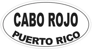 Cabo Rojo Puerto Rico Oval Autoaufkleber oder Helmaufkleber D4165 - Bild 1 von 1