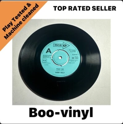 Buddy Holly ~ Peggy Sue/Rave Promo 7” Vinyl Record 1968  EX Condition - Image 1 of 4