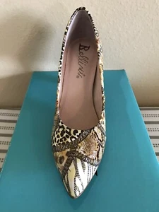 Women's Heel Dress Leather Shoes By Bellini. Free Same Day Shipping./ - Picture 1 of 5