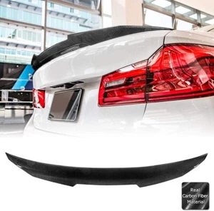17-23 BMW G30 G38 5 SERIES F90 M5 PSM STYLE CARBON FIBER TRUNK SPOILER WING - Picture 1 of 6