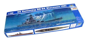 TRUMPETER 05706 Military Model 1/700 War Ship US Battleship BB64 Wisconsin P5706 - Picture 1 of 1