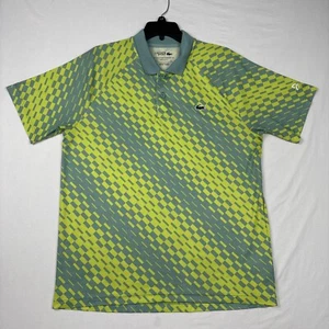 Lacoste Sport Polo Shirt Mens Large Green Novak Djokovic Tennis RN87651 RARE 24' - Picture 1 of 14