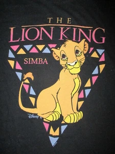 LION KING YOUNG SIMBA T SHIRT Retro 90s Disney Movie Women Girls JUNIORS MEDIUM - Picture 1 of 2