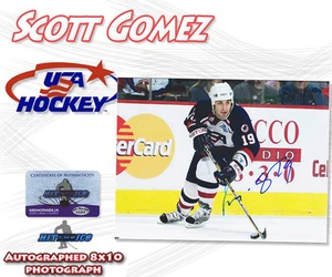 SCOTT GOMEZ Signed TEAM USA OLYMPIC 8x10 PHOTO w/COA - "NEW" - Picture 1 of 1