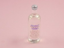1:12th scale Dolls House Miniature Vodka bottle-pub-bar-drinks-shop