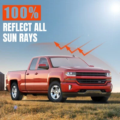 Capa de viseira para-brisa Custom Fit 17-24 Ford Super Duty F250 F350 F450 - Imagem 1 de 4