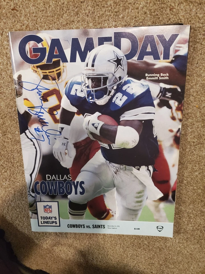 Steve Beuerlein signed Dallas Cowboy Game Day Program - Image 1 of 1