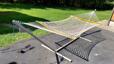 Hamaca de cuerda de algodón original grande Pawley Island de colección con soporte de alta resistencia Foto 1 de 4