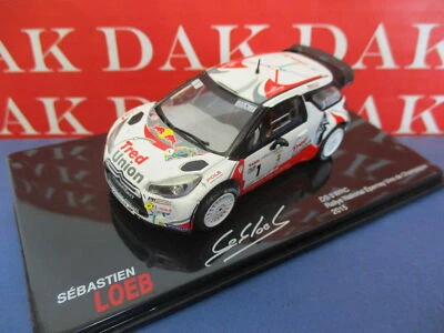 Die cast 1/43 Modellino Auto Citroen DS3 WRC Rally Champagne 2015 S. Loeb - Immagine 1 di 4