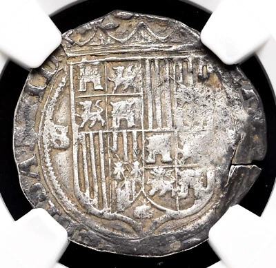 ESPAÑA ÉPOCA COLONIAL. Fernando e Isabel, 1474-1504 plata real, NGC AU Foto 1 de 4