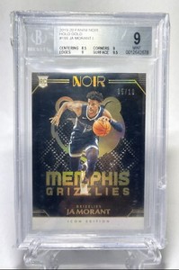 2020PANINI NOIR Ja Morant RC GOLD Icon Edition /10