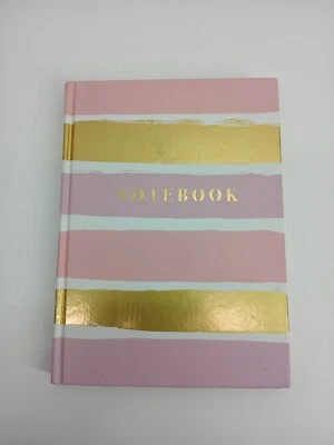 Pink Gold Lavender White Striped Notebook Journal C.R. Gibson - Image 1 of 4
