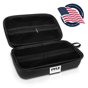 Pyle Fabric Travel Storage Organizer Case 2.7in x 7.2in x 3.6in for Microphone - Picture 1 of 7