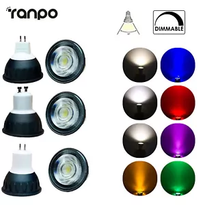 10w Dimmable Led Spotlight Bulb Cob Mr16 Decoration For Home Spot Light 12 Volt - Picture 1 of 16
