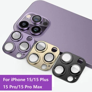 Camera Lens Protector For iPhone 15 14 13 12 Pro Max Full Cover Tempered Glass - Picture 1 of 23