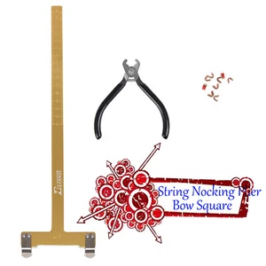 Archery String Nocking Buckle Plier BowString Nock +Bow T Square Measure Tool GO - Picture 1 of 6