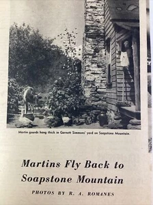 Specksteinberg Atlanta GA Druck Artikel 1952 AJC Martin Bird Garnett Simmons - Bild 1 von 13