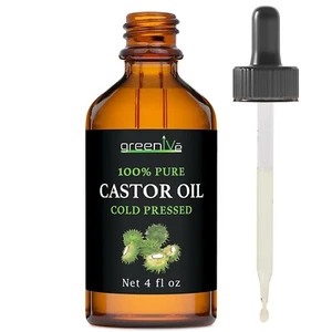 GreenIVe - 100% Pure Castor Oil - Cold Pressed - Hexane Free - Exclusively - Picture 1 of 6