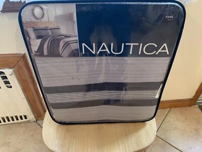 Edredón Nautica Vessey King en gris Foto 1 de 4