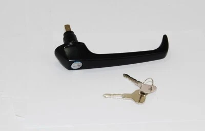 Sliding Door Handle Outer With 2 Keys Black Fits Volkswagen Vanagon 1985-1991 - Image 1 of 2