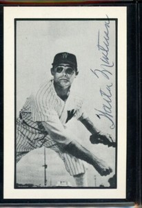 WALT MASTERSON AUTOGRAPHED 1953 Bowman reprint card PSA/DNA AUTHENTICATED