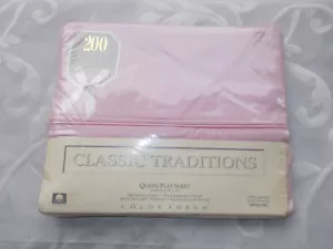 New Queen Size Pink Percale Flat Sheet by Springmaid for J.C. Penny - Picture 1 of 2
