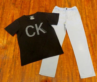 CALVIN KLEIN JEANS T-Shirt & OSH KOSH B'GOSH Pants Set for Boys Size 10 - Image 1 of 4
