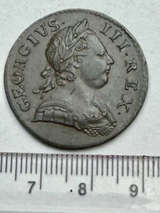 High Grade 1771 George III Copper Halfpenny (F093) - Picture 1 of 2