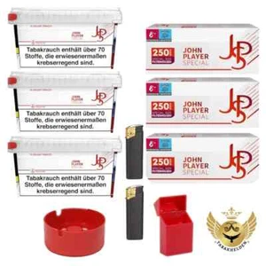 3x JPS John Player Special Box Tabak 113g + 3x Extra Hülsen â 250 St. + Zubehör