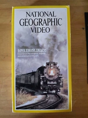National Geographic Video: Love Those Trains (Columbia Tristar, 1992, VHS) - Image 1 of 3