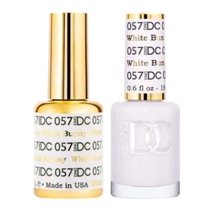 DND DC Duo Soak off Gel & Matching Nail Polish White Bunny DC057 - Picture 1 of 2