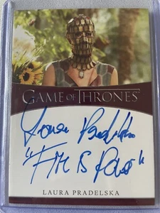 Game Of Thrones Complete Series V2 Laura Pradelska Inscription Autograph Quaithe - Picture 1 of 2