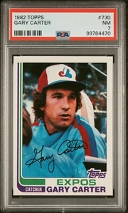 1982 Topps Baseball #730 - Gary Carter - PSA 7 Near Mint!! - Bild 1 von 2