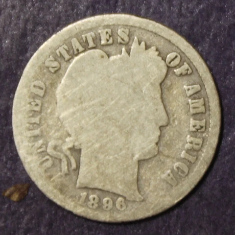 1896 Barber Dime Good.............................Lot 8917 Cover