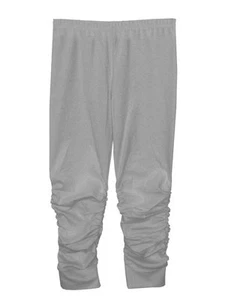 Isobella & Chloe Girls Leggings Heathered Gray Ruched Sizes 4, 5 - Picture 1 of 2