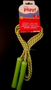 Toys R Us/STATS Multicolor Braided Jump Rope; Green Handles;7 Feet/2 M; NWT - Picture 1 of 9