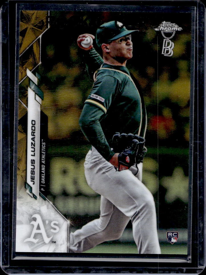 2020 Topps Chrome Ben Baller Jesus Luzardo Gold Refractor Rookie Card RC #24/50