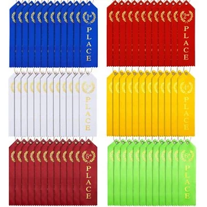 90 Pcs Swimming Gymnastics Track Award Ribbon Award Ribbons 1st to 6th Place ... - Picture 1 of 6