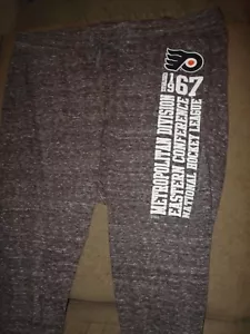 NHL WOMENS PHILADELPHIA FLYERS BLACK TEE PANTS - Picture 1 of 5