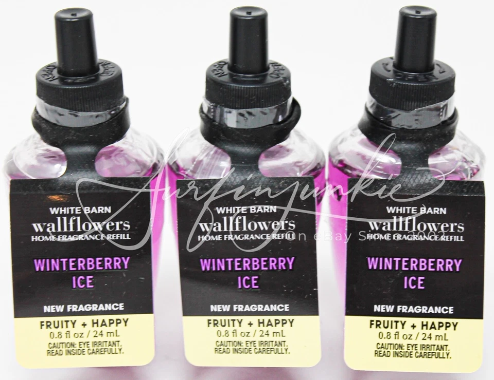 Bath & Body Works Wallflower Diffuser Plug In Bulb Winterberry Ice Purple 3pc - Image 1 of 1