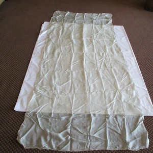 VERDE Dupatta EXCELENTE BUFANDA ESTOLA Baile VELO ARTESANÍA Costura DECORACIÓN Luz Pluma - Imagen 1 de 3